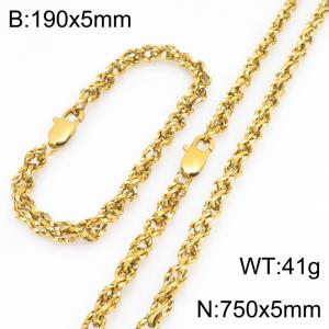 SS Jewelry Set(Most Men) - KS231812-Z