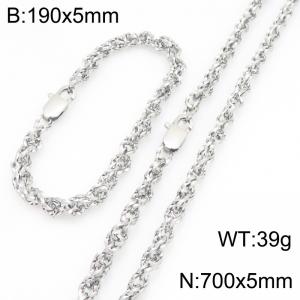 SS Jewelry Set(Most Men) - KS231818-Z