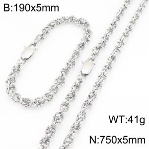 SS Jewelry Set(Most Men) - KS231819-Z