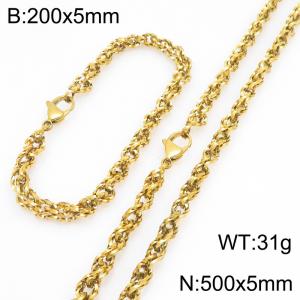 SS Jewelry Set(Most Men) - KS231821-Z