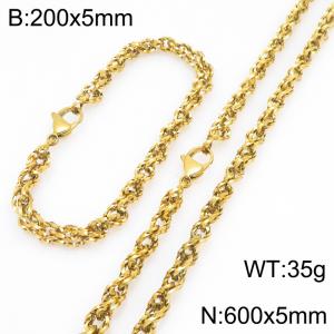SS Jewelry Set(Most Men) - KS231823-Z