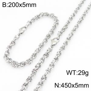 SS Jewelry Set(Most Men) - KS231827-Z