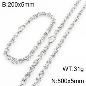 SS Jewelry Set(Most Men) - KS231828-Z