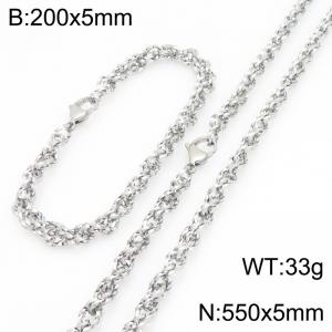 SS Jewelry Set(Most Men) - KS231829-Z