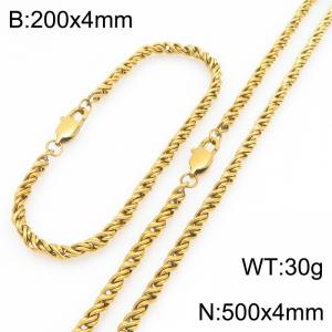 SS Jewelry Set(Most Men) - KS231835-Z