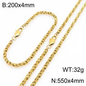 SS Jewelry Set(Most Men) - KS231836-Z