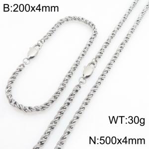 SS Jewelry Set(Most Men) - KS231842-Z