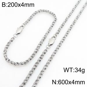 SS Jewelry Set(Most Men) - KS231844-Z