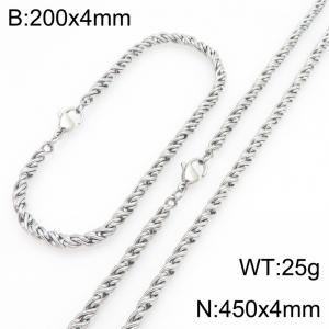 SS Jewelry Set(Most Men) - KS231856-Z