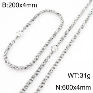 SS Jewelry Set(Most Men) - KS231859-Z