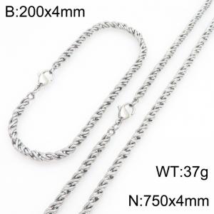 SS Jewelry Set(Most Men) - KS231862-Z