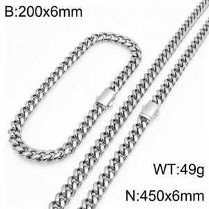 SS Jewelry Set(Most Men) - KS231863-ZLY