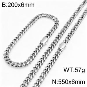 SS Jewelry Set(Most Men) - KS231865-ZLY