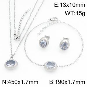 SS Jewelry Set(Most Women) - KS231998-HR