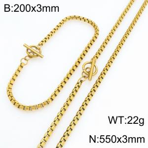 SS Jewelry Set(Most Men) - KS232067-Z