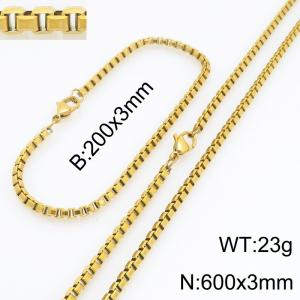 SS Jewelry Set(Most Men) - KS232088-Z