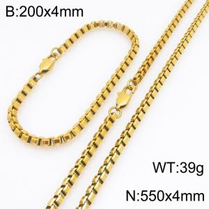 SS Jewelry Set(Most Men) - KS232107-Z