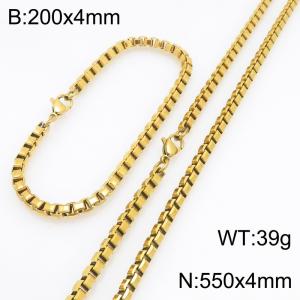 SS Jewelry Set(Most Men) - KS232121-Z