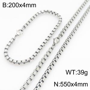 SS Jewelry Set(Most Men) - KS232128-Z