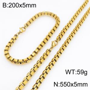 SS Jewelry Set(Most Men) - KS232155-Z