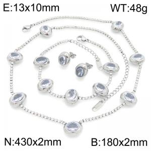 SS Jewelry Set(Most Women) - KS232511-HR
