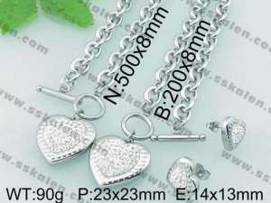 SS Jewelry Set(Most Women) - KS57340-Z
