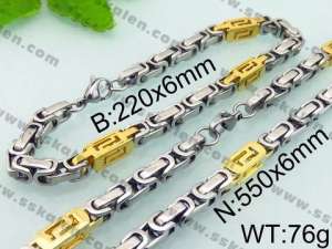 SS Jewelry Set(Most Men) - KS63949-H