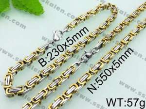 SS Jewelry Set(Most Men) - KS63999-H