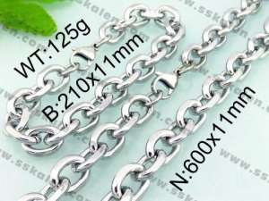 SS Jewelry Set(Most Men) - KS66771-Z