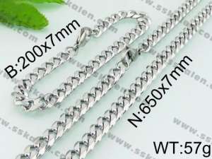 SS Jewelry Set(Most Men) - KS77677-Z