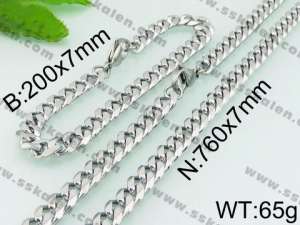 SS Jewelry Set(Most Men) - KS77679-Z