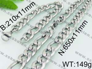 SS Jewelry Set(Most Men) - KS77682-Z