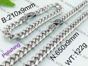 SS Jewelry Set(Most Men) - KS82387-Z
