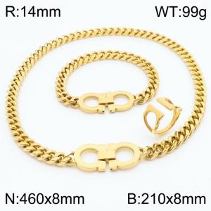 SS Jewelry Set(Most Men) - KS83362-K