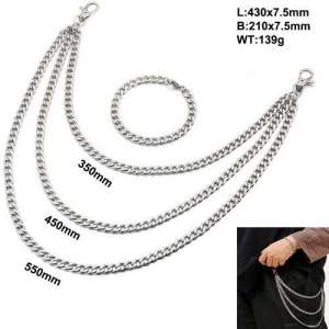 Stainless Steel Trousers Chain - KTC026-Z