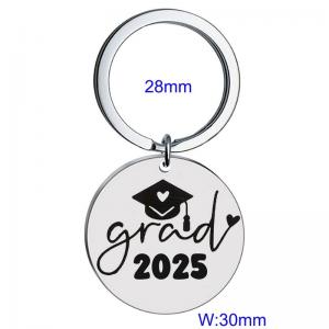 Stainless steel laser logo keychain - KY1442-Z