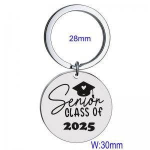 Stainless steel laser logo keychain - KY1443-Z