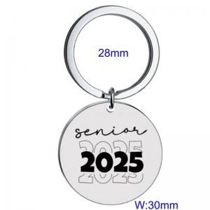 Stainless steel laser logo keychain - KY1444-Z