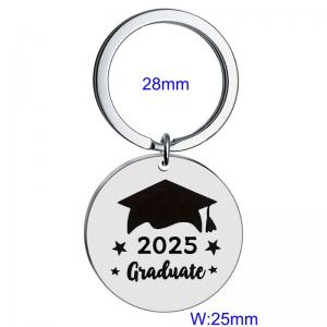 Stainless steel laser logo keychain - KY1447-Z