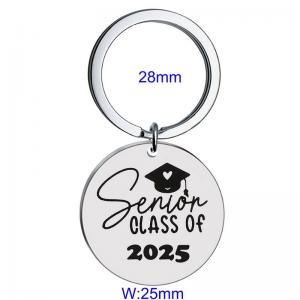 Stainless steel laser logo keychain - KY1449-Z