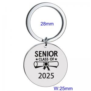 Stainless steel laser logo keychain - KY1451-Z