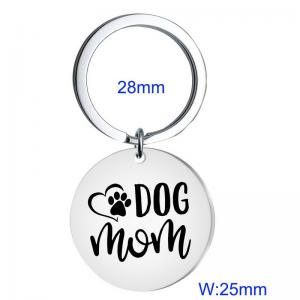 Stainless steel laser logo keychain - KY1459-Z