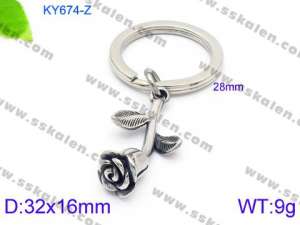Stainless Steel Keychain - KY674-Z