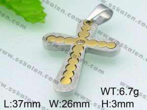 Stainless Steel Cross Pendant - KP36376-D