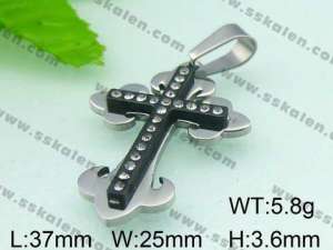 Stainless Steel Cross Pendant - KP36398-D