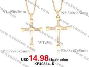 Fashion Lover Pendants Hot Sell Worldwide  - KP40404-K