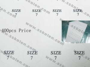 Size  7 Tags--400pcs price - KPS211