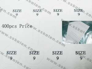Size 9 Tags--400pcs price - KPS213