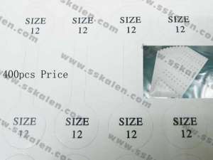 Size 12 Tags--400pcs price - KPS216
