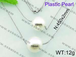 Plastic Necklace  - KN17913-Z